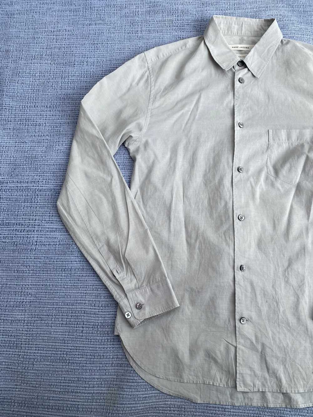 Marc Jacobs × Vintage grey button up shirt - image 4