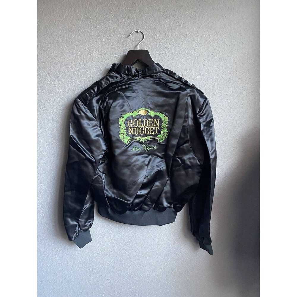 Vintage Vtg Golden Nugget Casino Satin Bomber Caf… - image 10