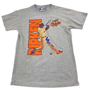vintage 80s BALTIMORE ORIOLES CAL RIPKEN JR. T-Shirt S/M nutmeg mlb baseball