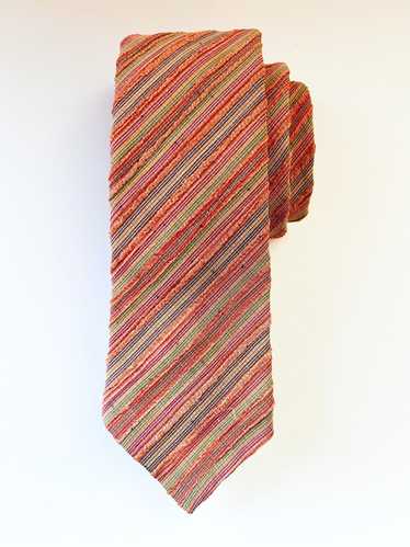 Vintage Vintage Ohrbach’s Salmon Pink Striped Tie