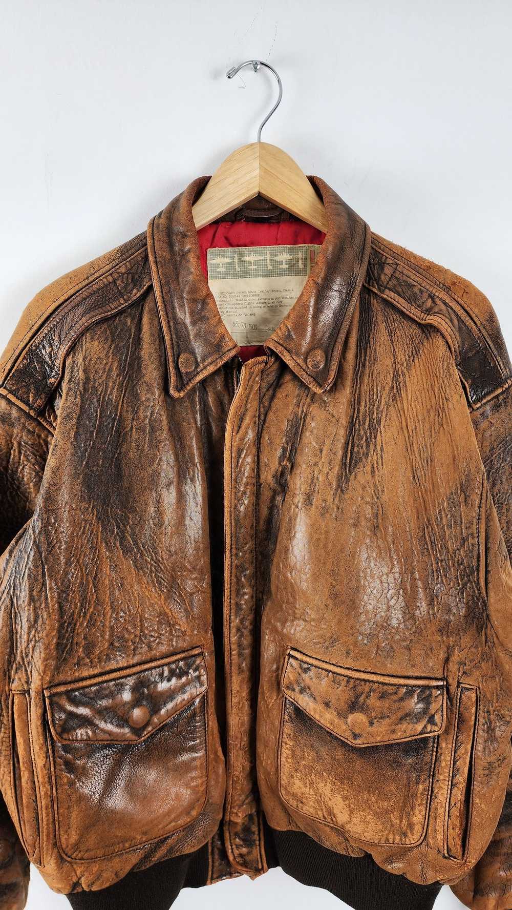 Vintage Vintage Airforce Topgun Leather Jacket - image 12