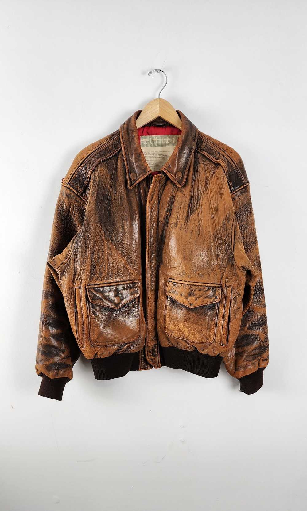 Vintage Vintage Airforce Topgun Leather Jacket - image 2