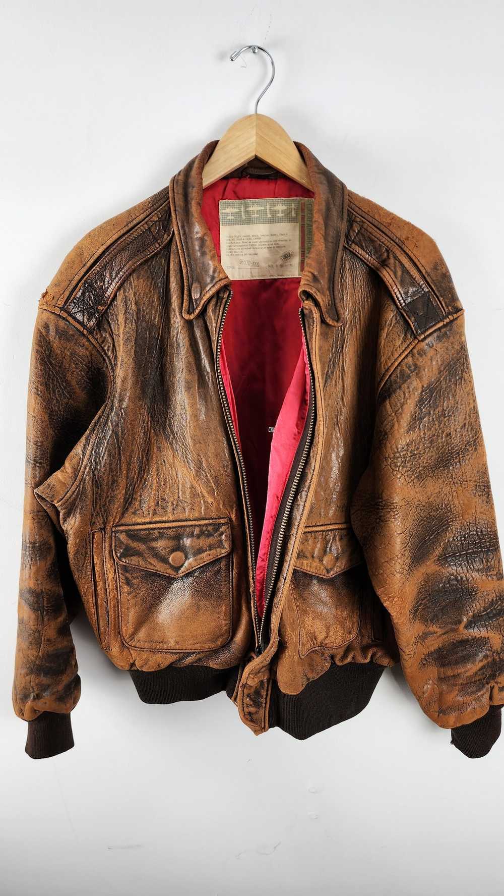 Vintage Vintage Airforce Topgun Leather Jacket - image 6