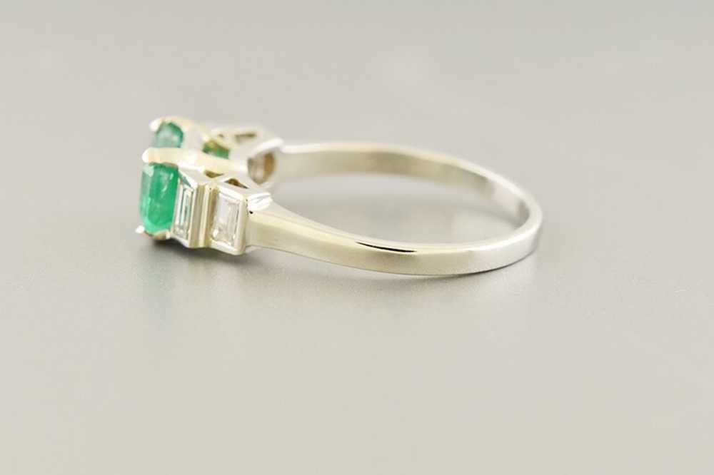 Emerald Cut Emerald Ring - image 2