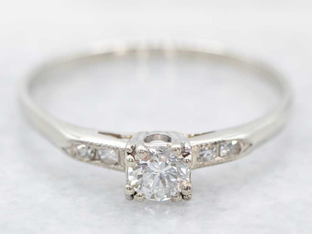 Vintage Diamond Engagement Ring - image 1