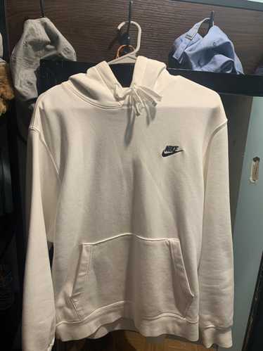 Nike Nike- White hoodie black logo
