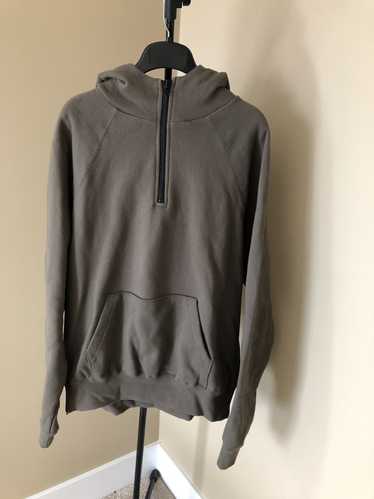 Fear of God Essentials Major Brown Half Zip Hoodie