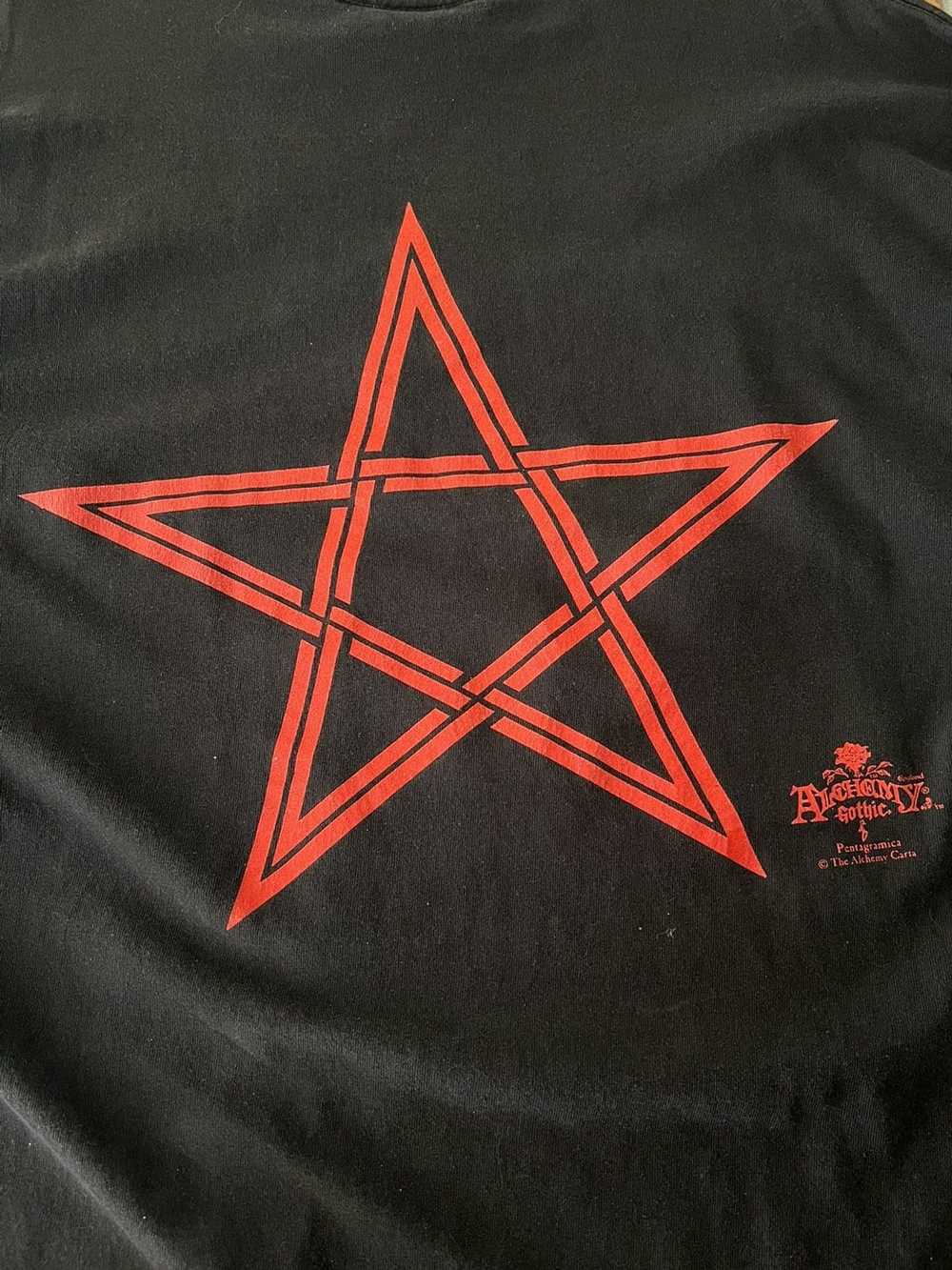 Vintage Late 90s Pentagram Long Sleeve Tshirt - image 5