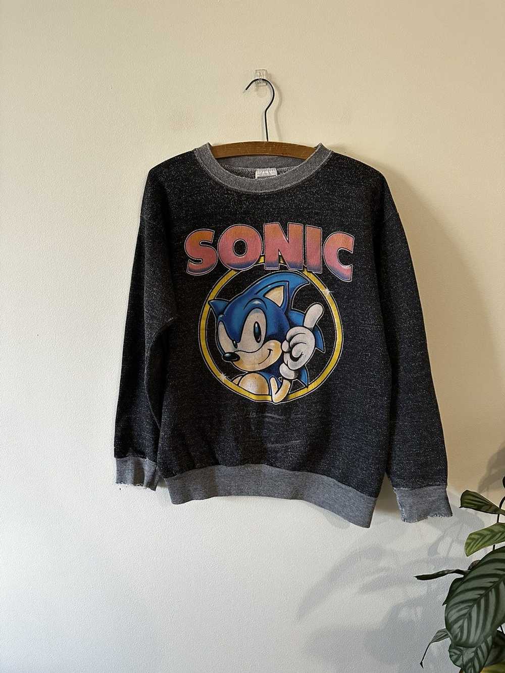 Vintage RARE Vintage Sonic The Hedgehog Crewneck … - image 1