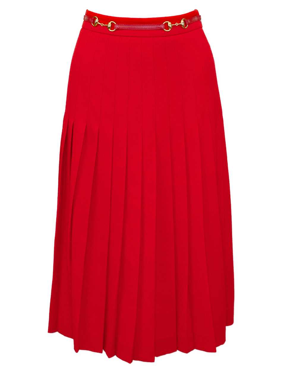 Gucci horsebit pleated skirt - Gem