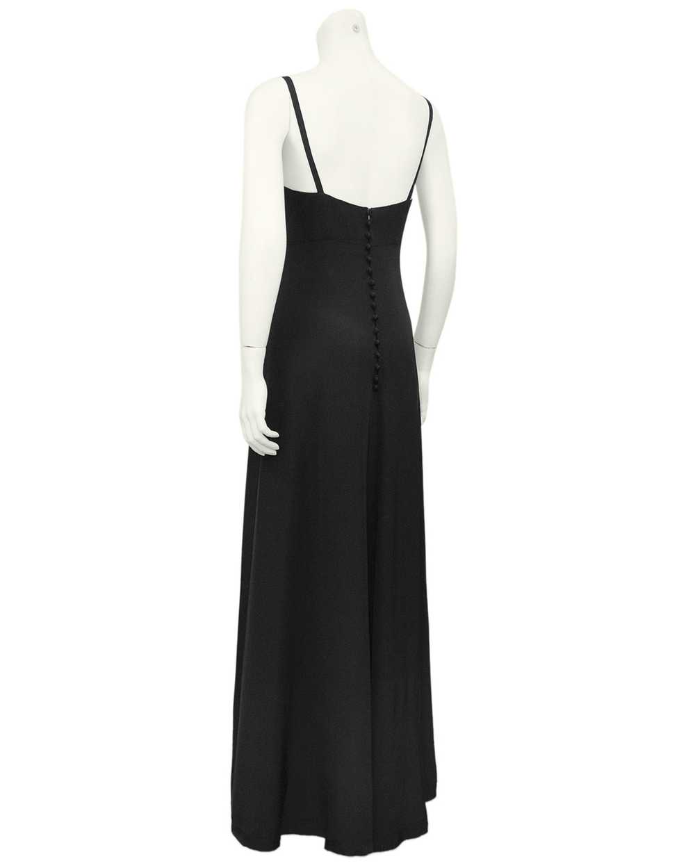 Chanel Couture Black Haute Couture Silk Gown - image 2
