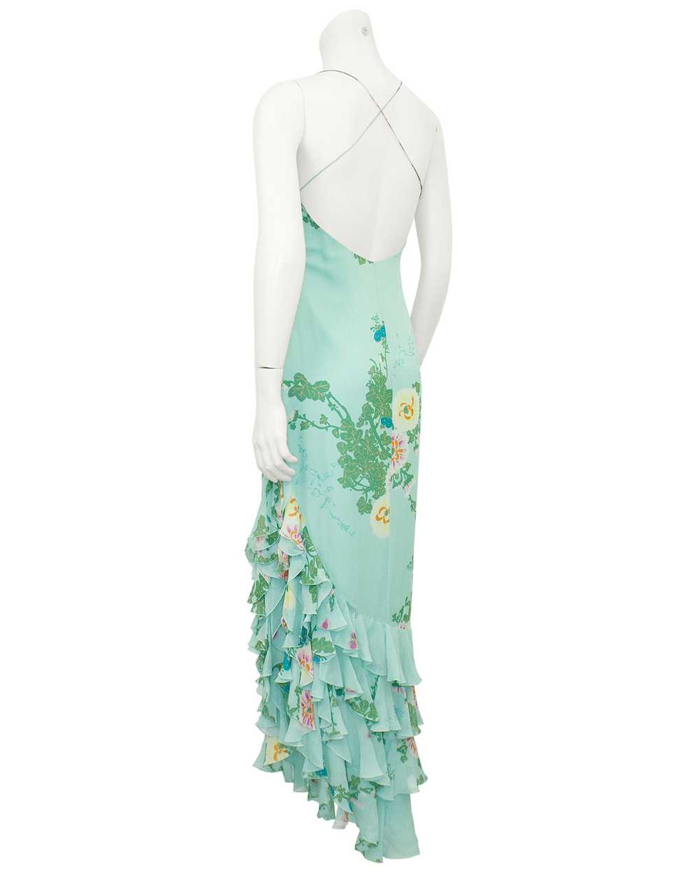 Ungaro Green Floral Gown - image 2