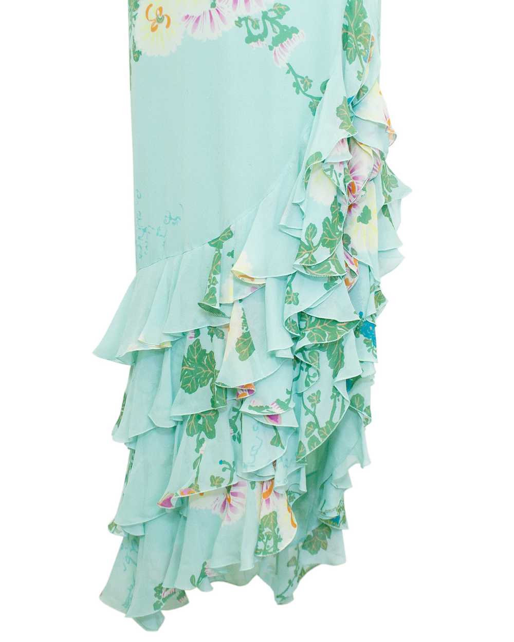 Ungaro Green Floral Gown - image 5