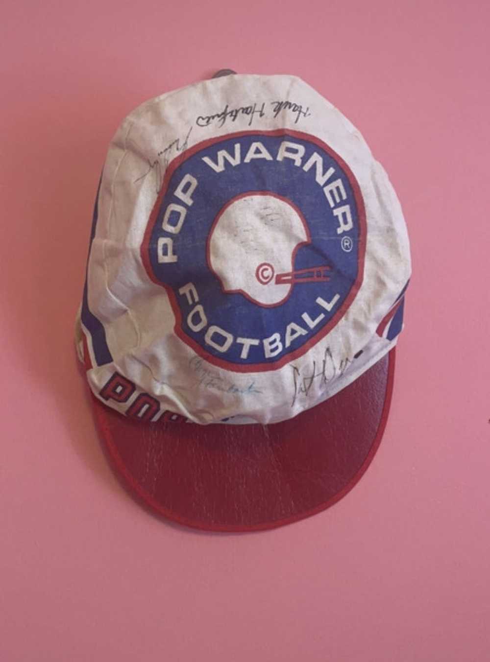 Vintage Vintage Pop Warner Signed Football hat - Gem