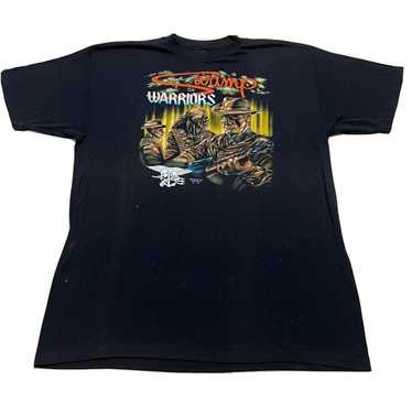 Harley-Davidson, Shirts, Vintage 9s 3d Emblem Swamp Warriors Just Brass  Tshirt In Black