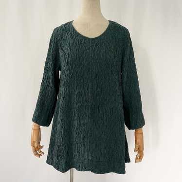 Other Grizs emerald silk blouse