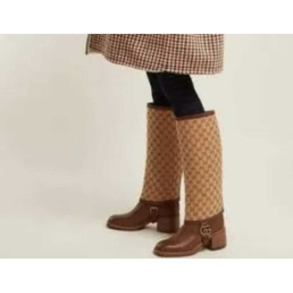 Gucci Cloth riding boots - image 10