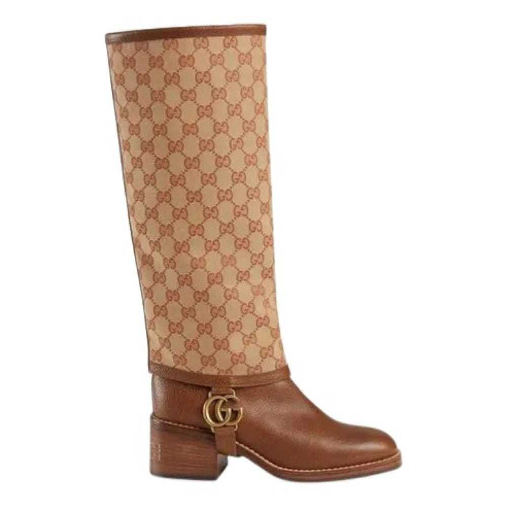 Gucci Cloth riding boots - image 1