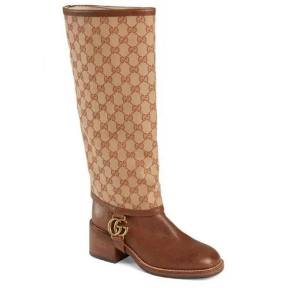 Gucci Cloth riding boots - image 4