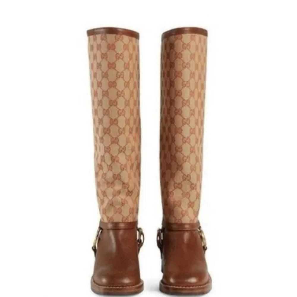 Gucci Cloth riding boots - image 8