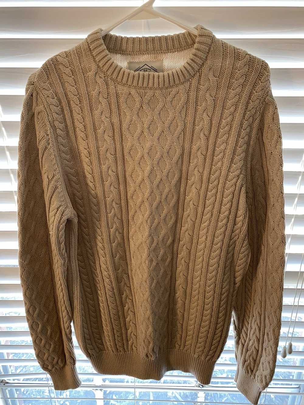 Vintage Cable Knit Sweatshirt - image 1