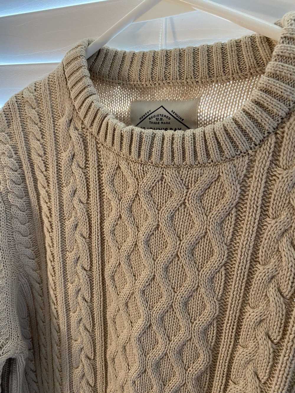 Vintage Cable Knit Sweatshirt - image 3