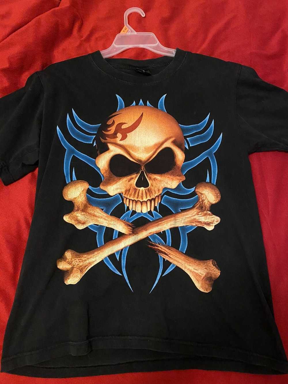 Jasper's Curiosity Grateful Dead Skull & Roses T-Shirt in Black, Men's Unisex, 100% Cotton in Classic Standard Fit Small