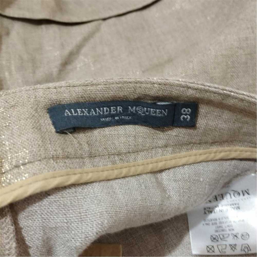 Alexander McQueen Shorts Linen in Beige - image 3
