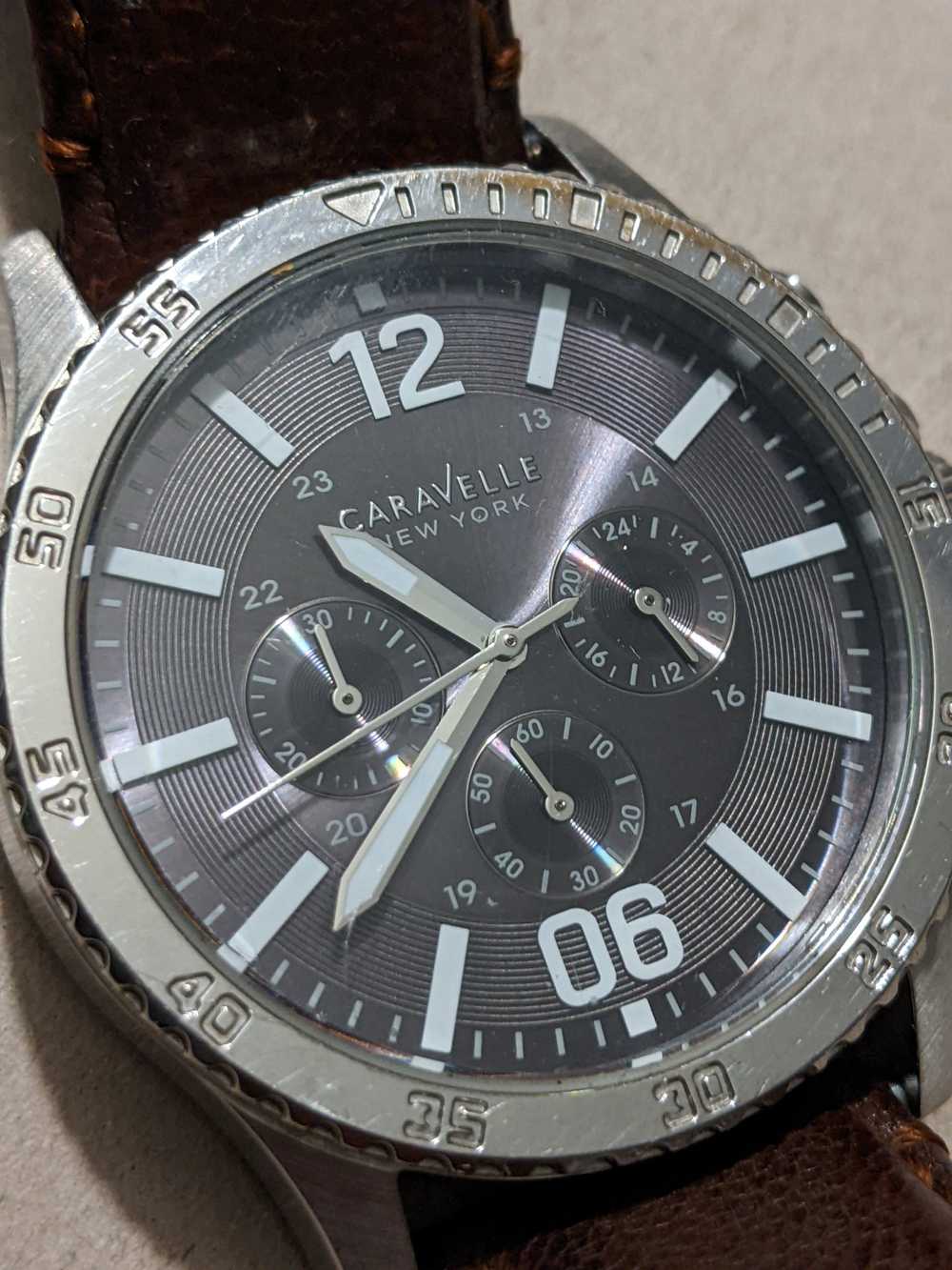 Bulova Stainless Steel Chronograph - Caravelle by… - image 2