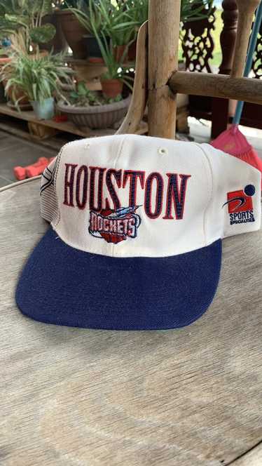 VINTAGE Houston Rockets LOGO Sports Specialties Cap Hat Snapback ALL RED  Rare