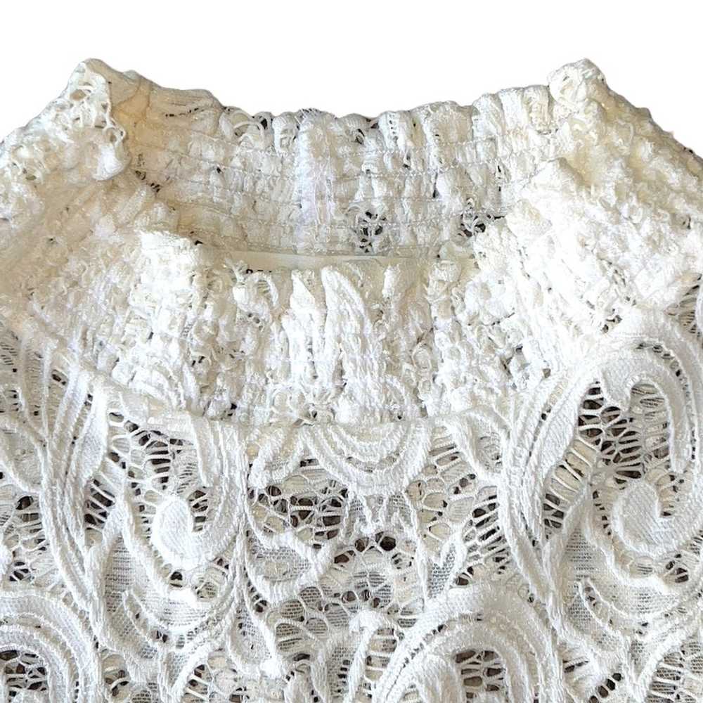 Other PerSeption Concepts White Lace Mock Neck Sl… - image 10