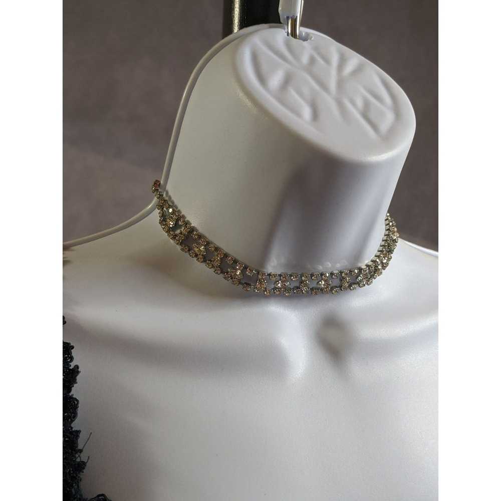 Other Vintage Rhinestone Choker Necklace - image 4