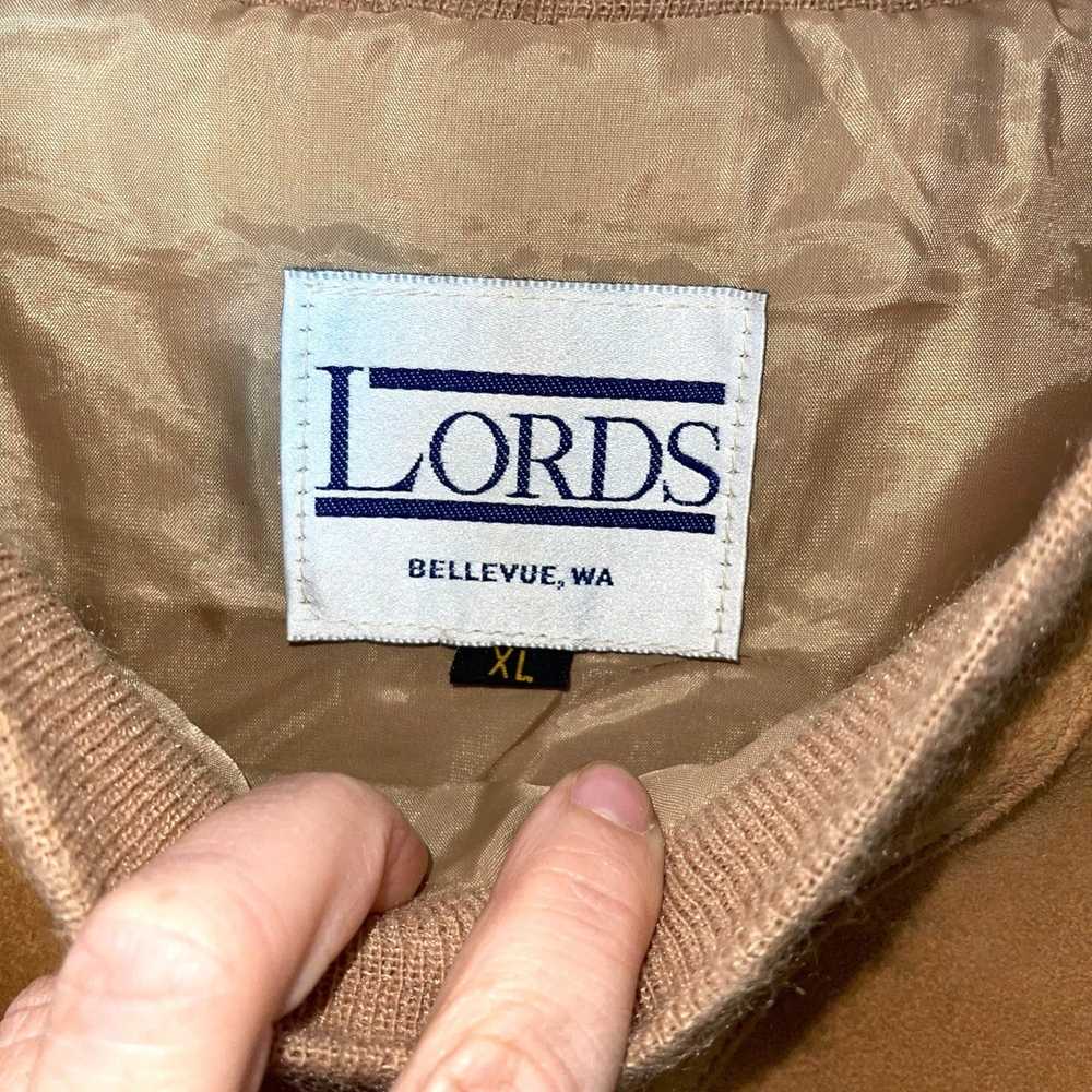 Vintage Lords Mens Suede Sweatshirt Size XL Vinta… - image 4