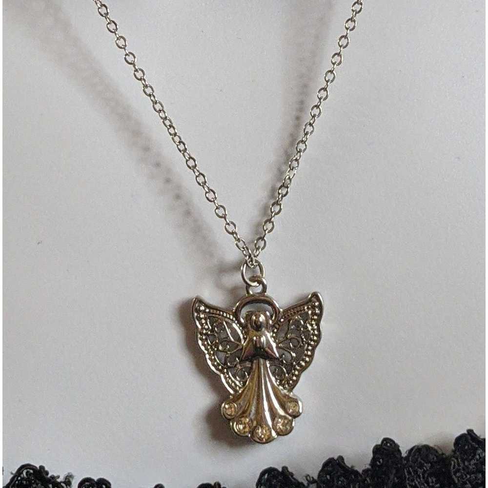 Other Silver Angel Pendant Necklace - image 2