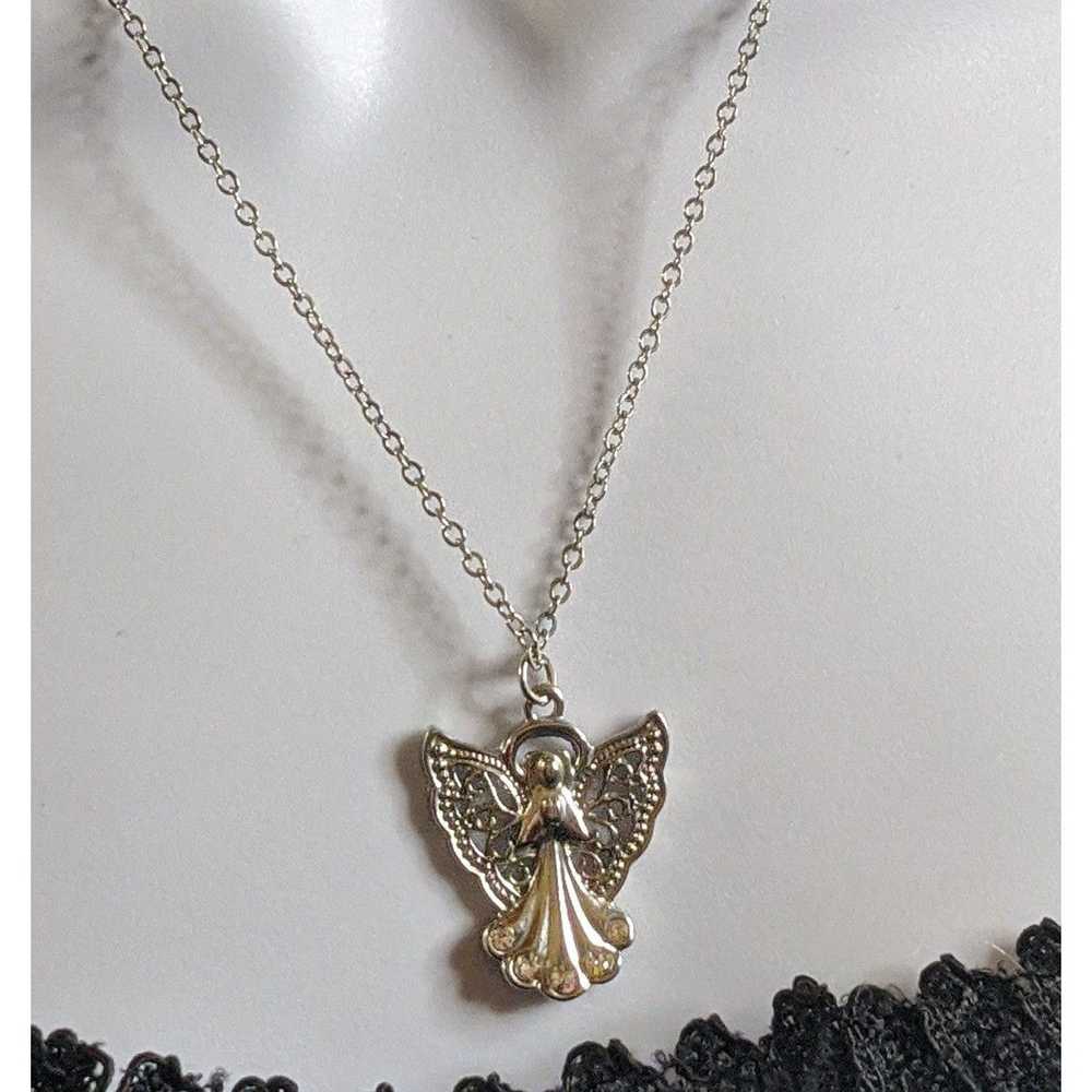 Other Silver Angel Pendant Necklace - image 4