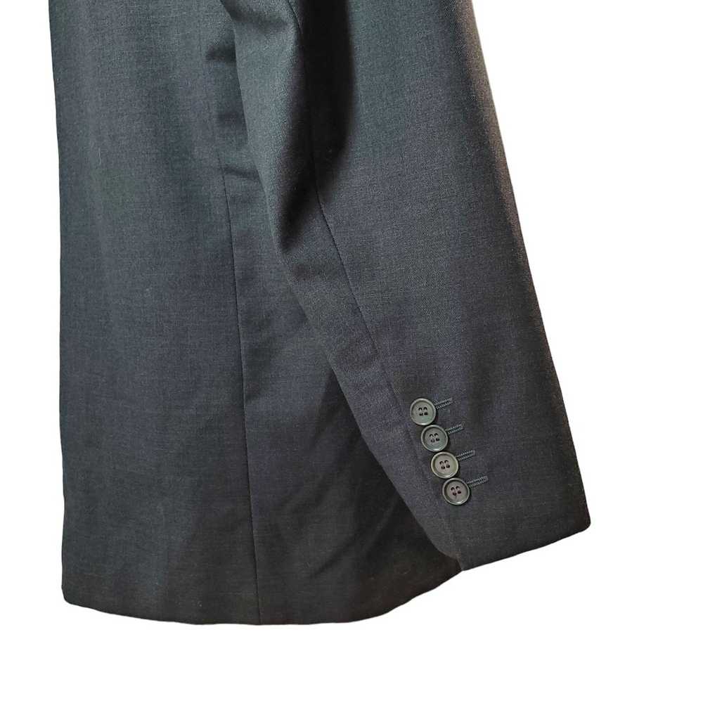 Designer Enzo Tovare 3 Button Suit Jacket Charcoa… - image 6