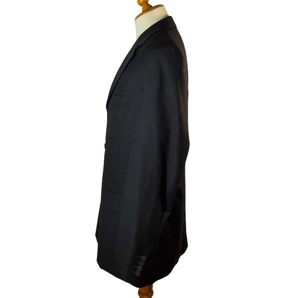 Designer Enzo Tovare 3 Button Suit Jacket Charcoa… - image 7