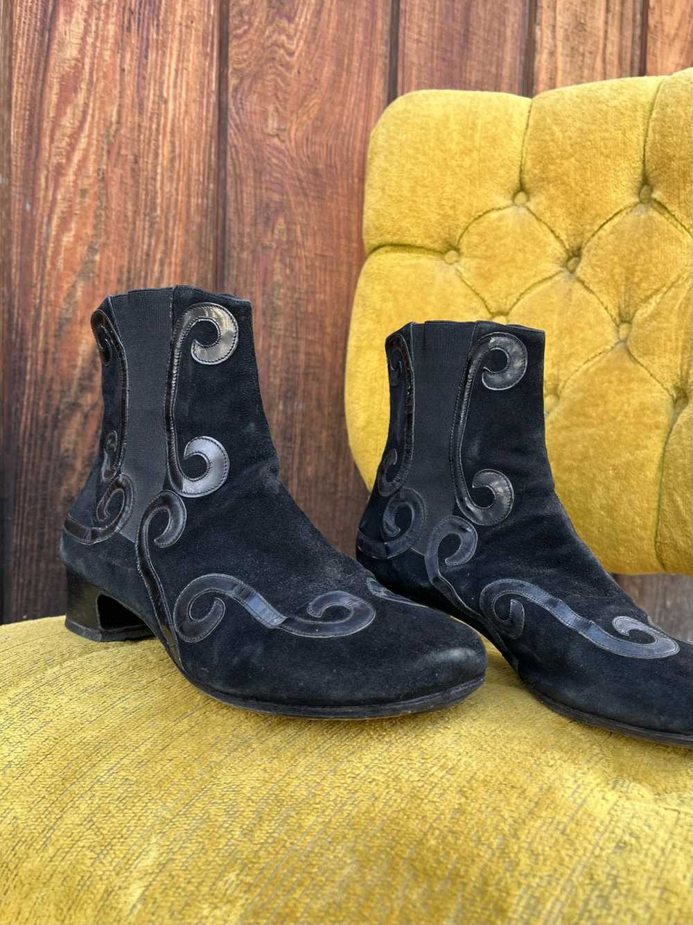 1990s Peter Fox Suede Ankle Boots - image 2