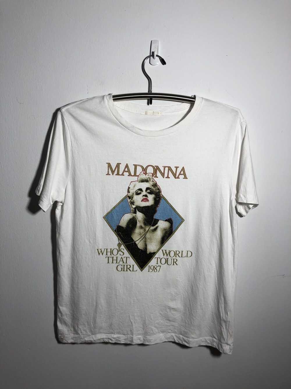 Band Tees × Japanese Brand × Vintage Madonna Whos… - image 1