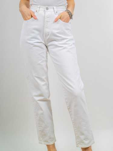 1980's /1990's 'buffalo' white jeans 27W