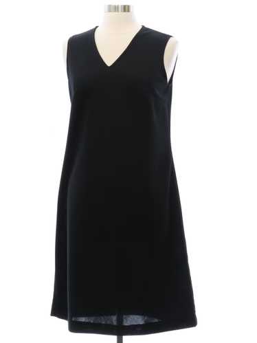 1970's NPC Fashions Black Knit Dress - image 1