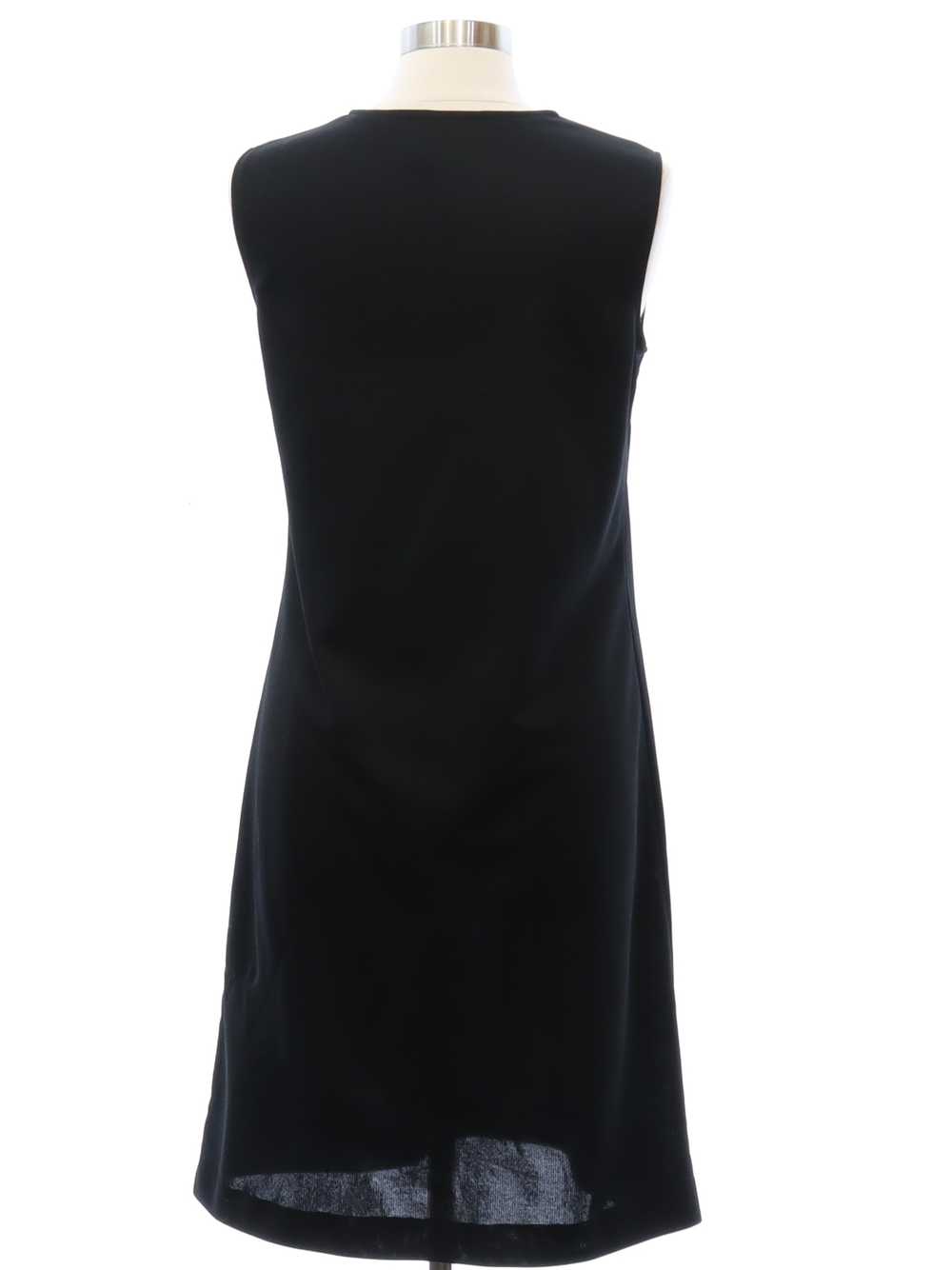 1970's NPC Fashions Black Knit Dress - image 3