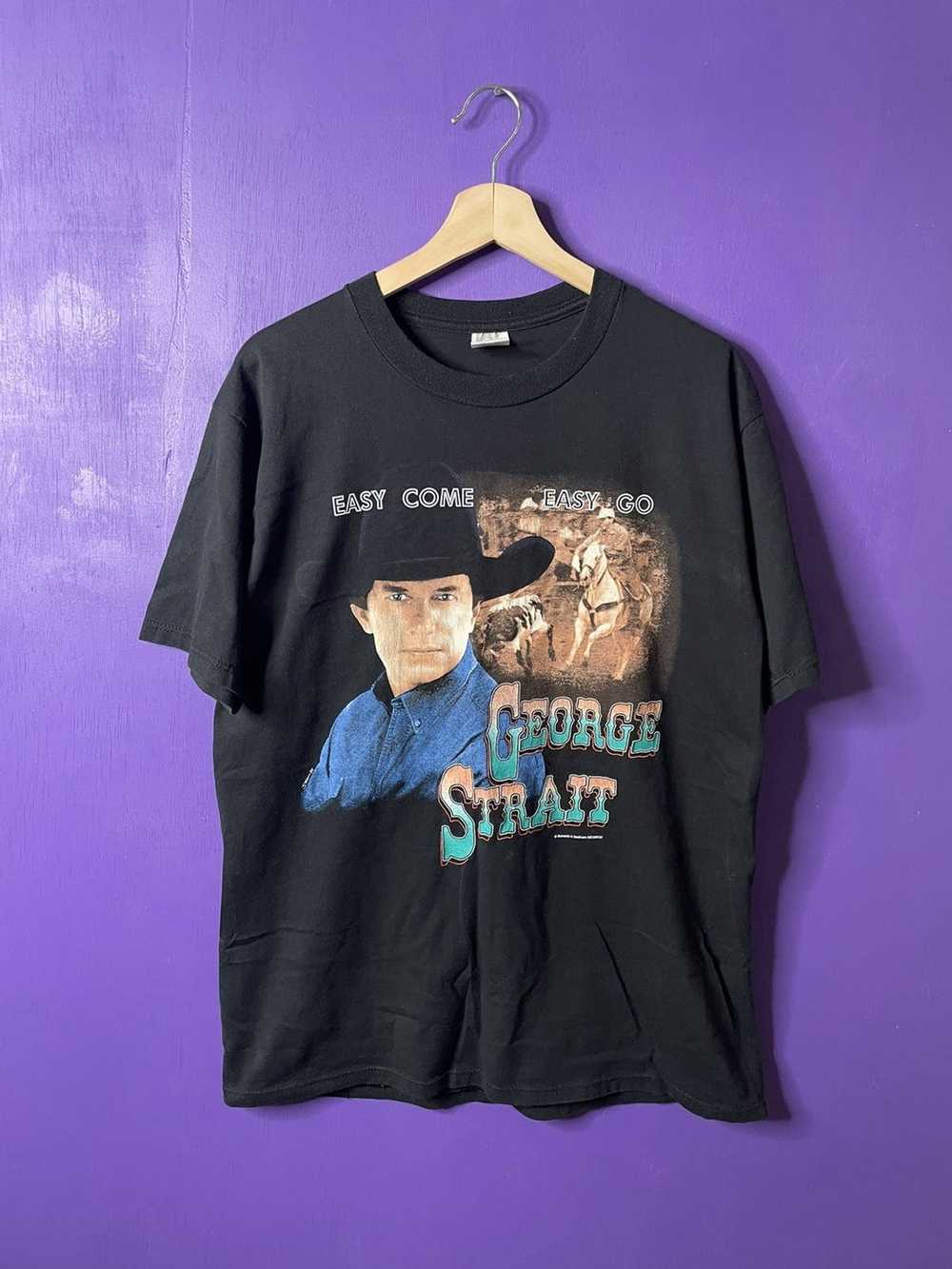 Tour Tee × Vintage Vintage 90s George Strait easy… - image 1