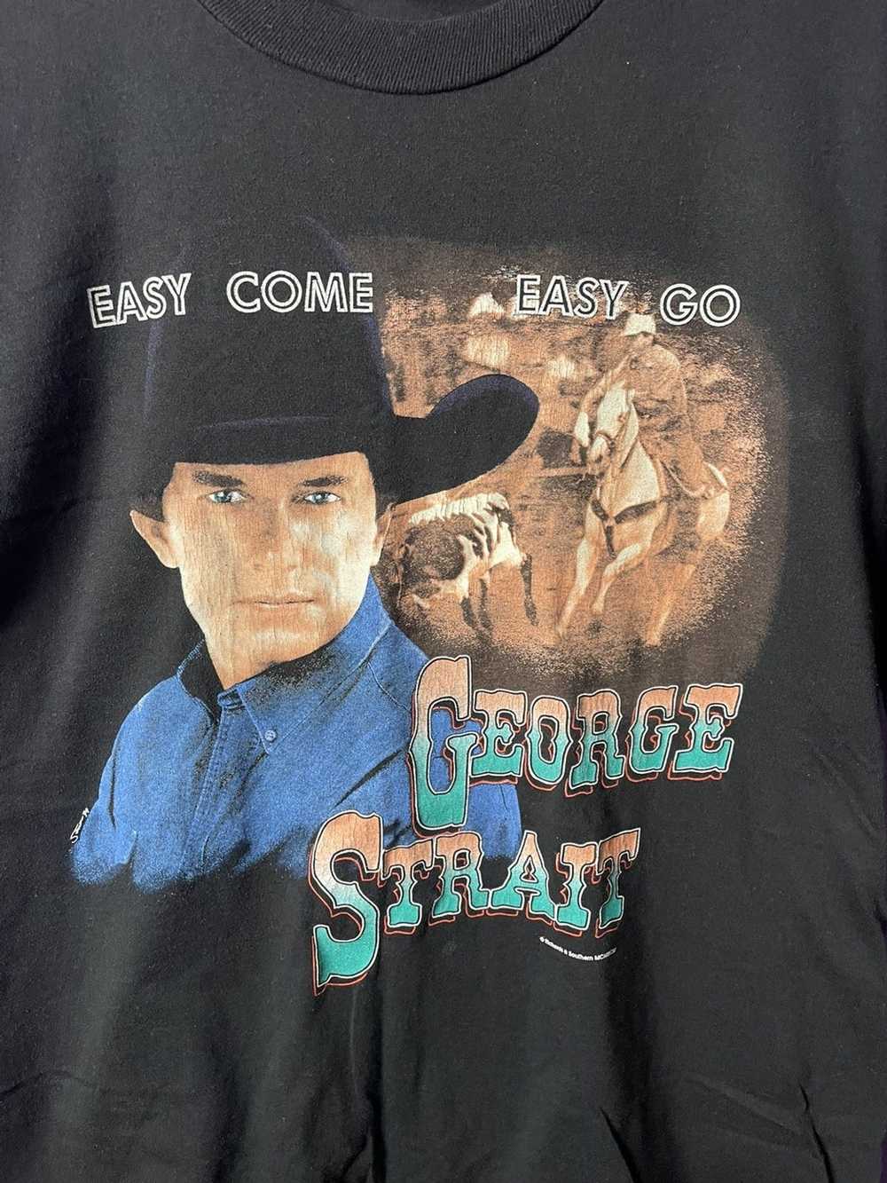 Tour Tee × Vintage Vintage 90s George Strait easy… - image 3