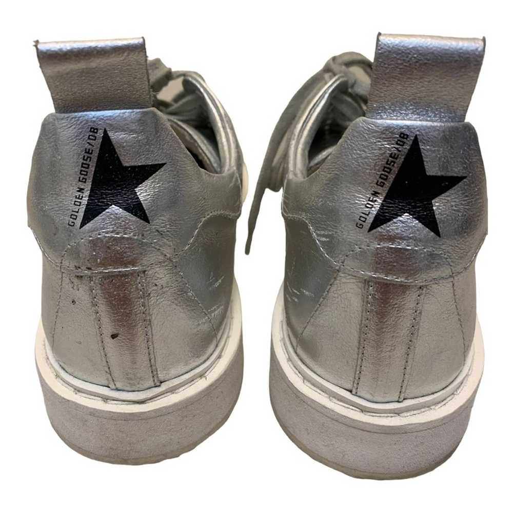 Golden Goose Golden Goose Starter Silver Metallic… - image 7