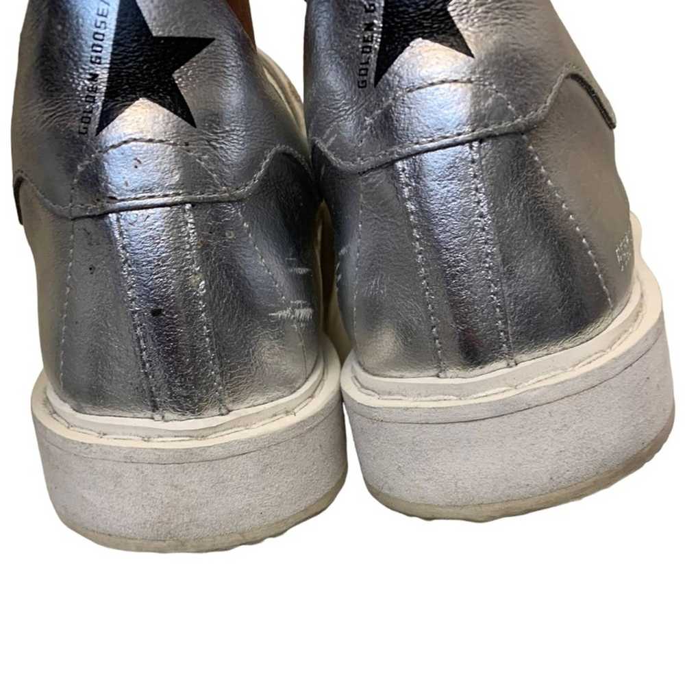 Golden Goose Golden Goose Starter Silver Metallic… - image 8