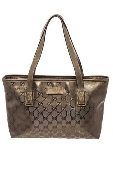 Gucci Gucci Green Nylon Imprime Shoulder Bag - image 1