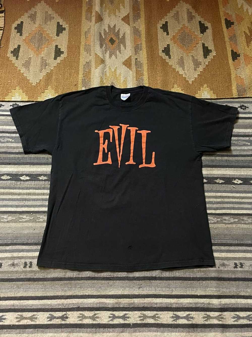 Hanes × Streetwear × Vintage Vintage evil graphic… - image 1