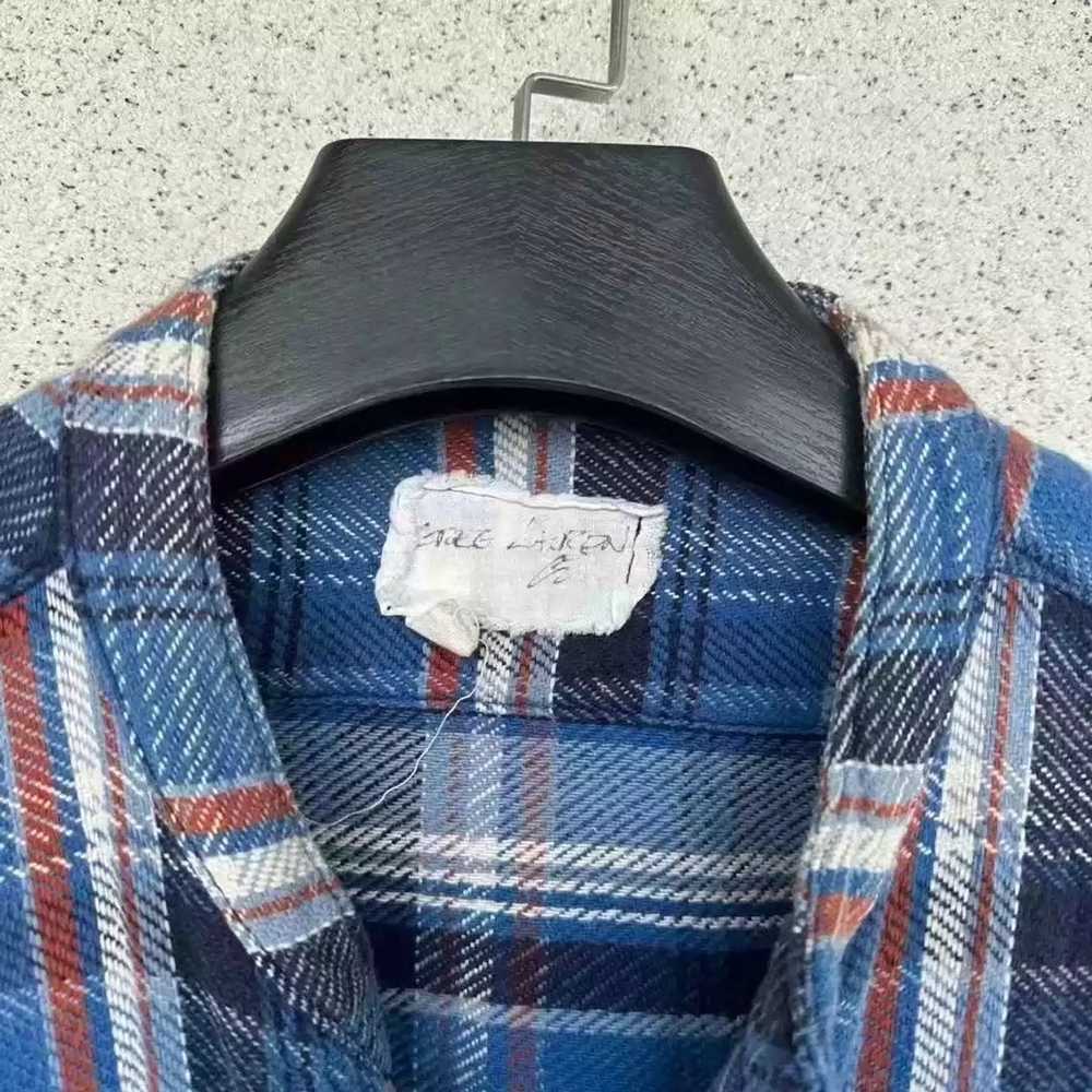 Greg Lauren Greg Lauren Patchwork Shirt Size 3 Bl… - image 3