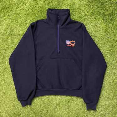 Chicago Bears Navy Striped Vintage Starter Jacket